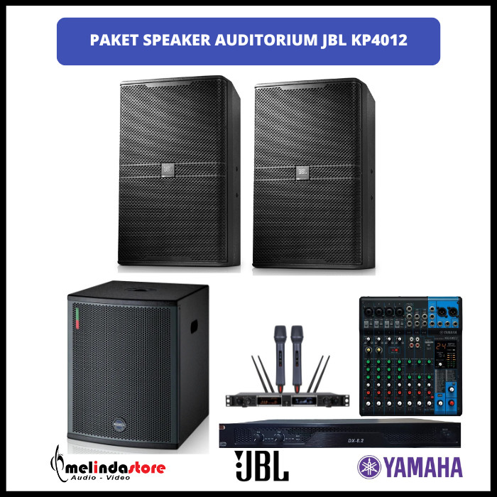 Paket Live Music | Auditorium | PA System | Lapangan | Speaker JBL KP4012 | 2 Speaker 1 Subwoofer
